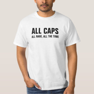 Alles bedeckt alles lustige Shirt der Raserei mit