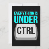 Alles befindet sich unter Kontrolle Computer Tech Dankeskarte (Vorderseite)