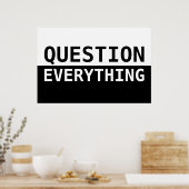 Alles befragen poster (Küche)