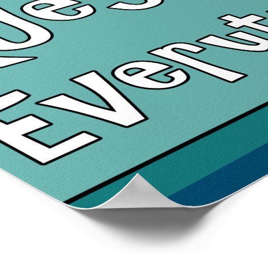 Alles befragen poster (Ecke)