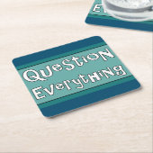 Alles befragen rechteckiger pappuntersetzer (angewinkelt)