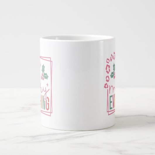 Alles befriedigen Jumbo-Tasse (Vorderseite)