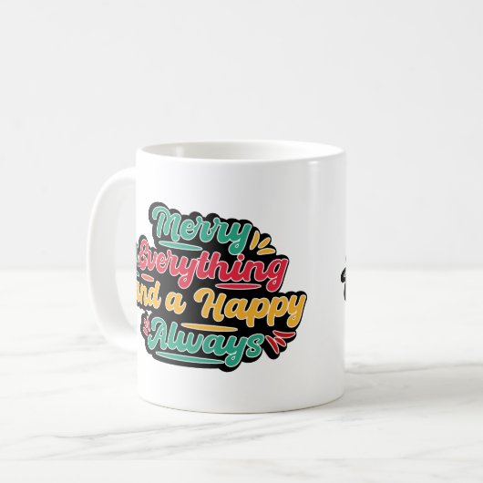 Alles befriedigen und immer glücklich sein kaffeetasse (Vorderseite Links)