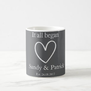 alles begann kaffeetasse