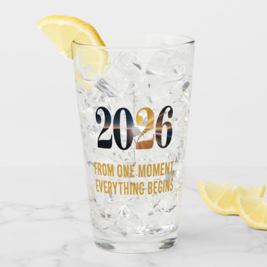 Alles beginnt mit einem einzigen Moment. Glas (Vorderseite Ice)