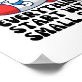 Alles beginnt mit einem kleinen Schritt Poster (Ecke)