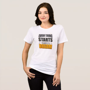 Alles beginnt mit einem Traum Tri-Blend Shirt
