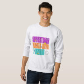 Alles beginnt mit einem Traum - Whimsical Retro Sweatshirt (Vorne ganz)