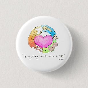 Alles beginnt mit Liebe Button