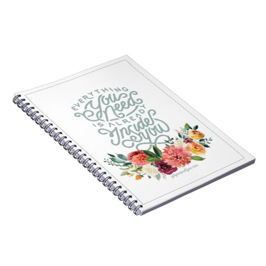 Alles benötigen Sie kleines gewundenes Notizbuch Notizblock (Rechte Seite)