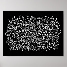 Alles brennen - Drucken Poster