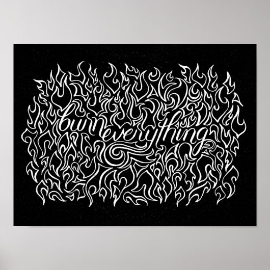 Alles brennen - Drucken Poster (Vorne)