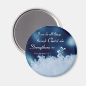 Alles Christ Snowflake 2 Zoll Square Magnet (Vorderseite/Rückseite)