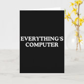 Alles Computer Lustiger Meme-Tech Karte (Gelbe Blume)