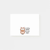 Alles, das geht, Eulen-Recht zu sein Post-it Klebezettel (Vorderseite)