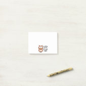 Alles, das geht, Eulen-Recht zu sein Post-it Klebezettel (Auf Schreibtisch)