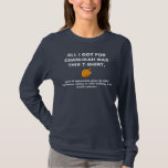 Alles, das ich für Chanukah got, war angebracht T-Shirt<br><div class="desc">Das perfekte Shirt,  zum zu Ihrem folgenden Arbeitsfeiertags-Party zu tragen. Folgendes Mal jemand ungeschickt Wünsche werden Sie "frohe Feiertage" Sie vorbereitet.</div>