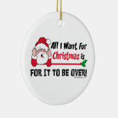 Alles, das ich für Weihnachten will, ist, damit es Keramikornament (Rechts)