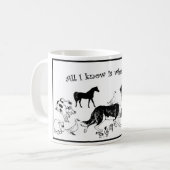 Alles, das ich weiß, ist, was ich in Herden lebe Kaffeetasse (Vorderseite Links)