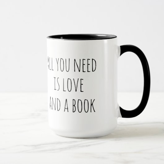 Alles, das Sie benötigen, ist Liebe und ein Buch Tasse (Rechts)
