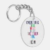 Alles, das Sie wollen, ist auf der anderen Seite Schlüsselanhänger (Vorderseite links)