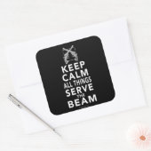 Alles dient dem Bauch Quadratischer Aufkleber (Umschlag)