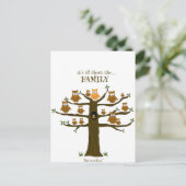 Alles dreht sich um die Familie Postkarte (Stehend Vorderseite)