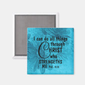 alles durch Christlich blauen Schwanzmagneten Magnet (Vorderseite/Rückseite)