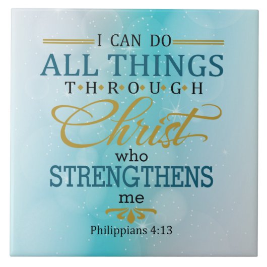 Alles durch Christus Fliese (Vorderseite)