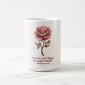 Alles durch Christus Kaffeetasse (Mittel)