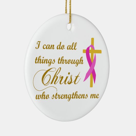 Alles durch Christus Keramik Ornament (Rechts)