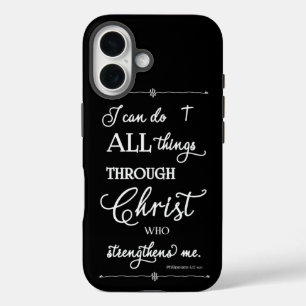 Alles durch Christus - Philipper 4:13 iPhone 16 Hülle