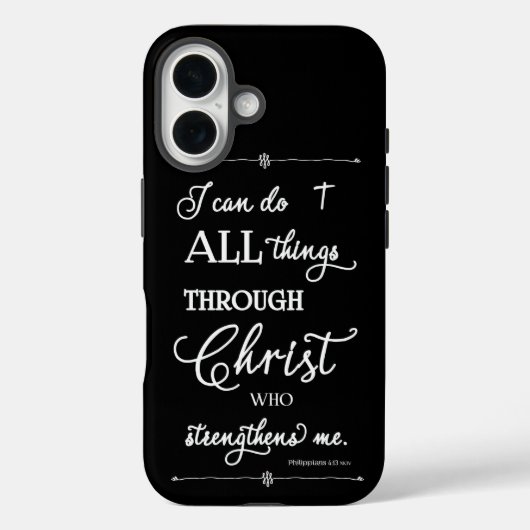 Alles durch Christus - Philipper 4:13 Case-Mate iPhone Hülle (Rückseite)