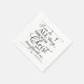Alles durch Christus - Philipper 4:13 Serviette (Ecke)