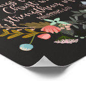 Alles durch Christus Philippians Bibelverse Poster (Ecke)