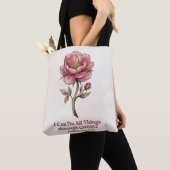 Alles durch Christus Tasche (Von Nahem)