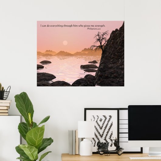 Alles durch Ihm Poster (Heimbüro)