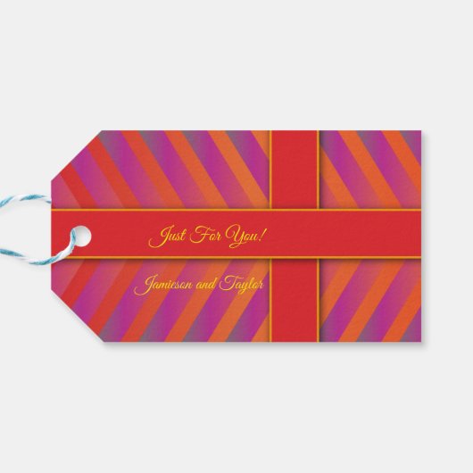 Alles eingepackt geschenkanhänger (Rückseite Horizontal)