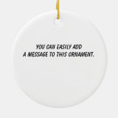 Alles Eishockey Girls Keramik Ornament (Hinten)