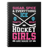 Alles Eishockey Girls Notizblock (Vorderseite)