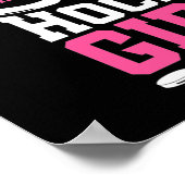 Alles Eishockey Girls Poster (Ecke)