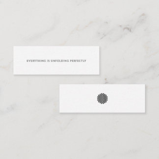 Alles entfaltet sich perfekt Mini-Affirmation Treuekarte