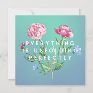 Alles entwickelt sich perfekt - karte