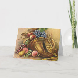 Alles Erntedank, Bounty ist dein. Feiertagskarte