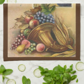 Alles Erntedank, Bounty ist dein. Geschirrtuch (Gefaltet)