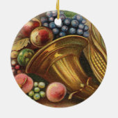 Alles Erntedank, Bounty ist dein. Keramik Ornament (Hinten)