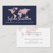 ALLES FÄRBT EDITABLE Weltkarte Visitenkarte (Vorne/Hinten)