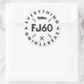 Alles FJ60 Sticker (Tasche)