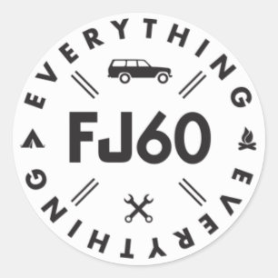 Alles FJ60 Sticker