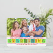 Alles Foto-Feiertags-Karte Feiertagskarte (Stehend Vorderseite)